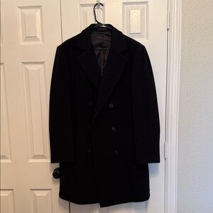 Lauren Ralph Lauren Men's Classic Dark Blue Pea Coat